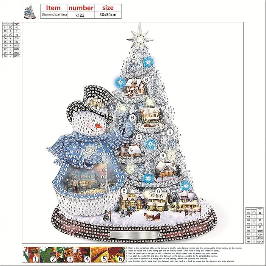 DAC ダイヤモンドアート　クリスマス dff84b874b11af4c4a488692f8a8e3
